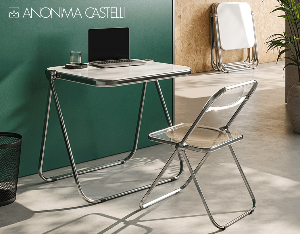 新商品 プリアの構造を受け継ぐ折りたたみテーブル、アームチェア発売