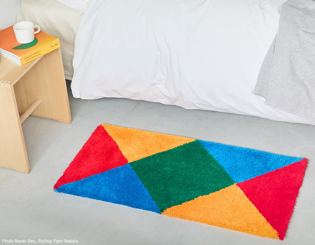 【一時値下げ】Max Bill（マックスビル）/Maarket/ラグ/幾何学 新商品 ローテイティングフォーカラードダブルコアズ / マックス